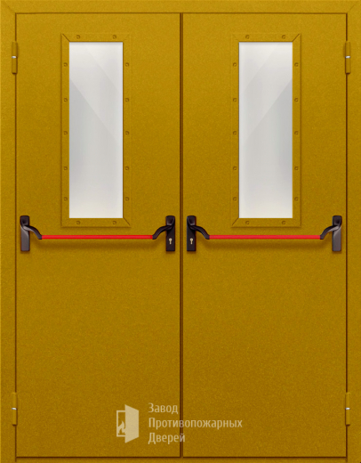 Фото двери «Двупольная со стеклом и антипаникой №65» в Балашихе