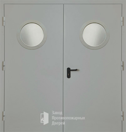 Фото двери «Двупольная с круглым стеклом EI-30» в Балашихе
