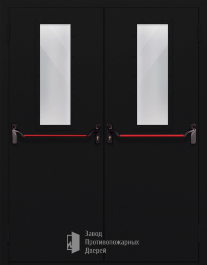 Фото двери «Двупольная со стеклом и антипаникой №64» в Балашихе
