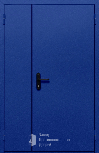 Фото двери «Полуторная глухая (синяя)» в Балашихе