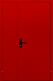 Фото двери «Полуторная глухая (красная)» в Балашихе