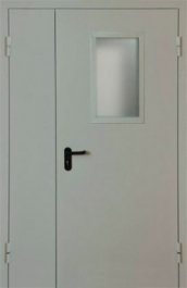 Фото двери «Полуторная со стеклом EI-30» в Балашихе