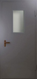 Фото двери «Техническая дверь №4 однопольная со стеклопакетом» в Балашихе